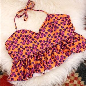 Kortni Jeane Sweetheart Peplum Swim Top